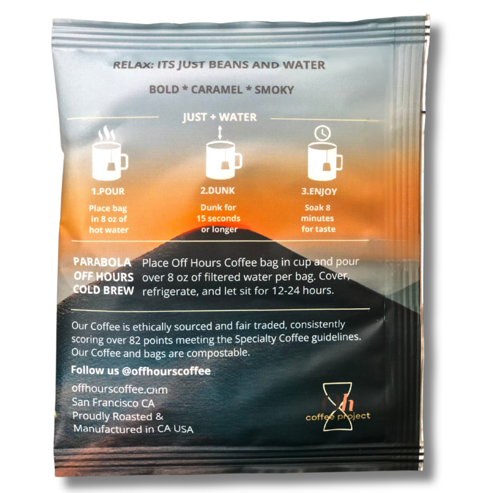 Single Serve Coffee Steep Bags - Parabola