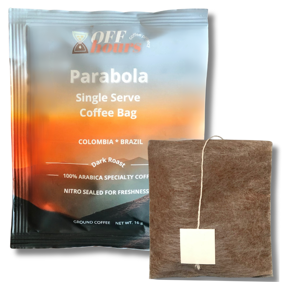 SingleServe CoffeeBag Parabola OffHours Coffee Inside